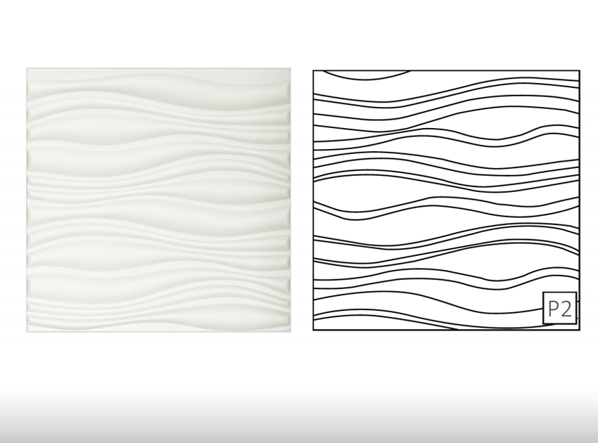 GS 3D Wall decorative panel - Inreda
